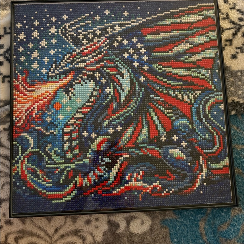 Vibrant Dragon Diamond Art